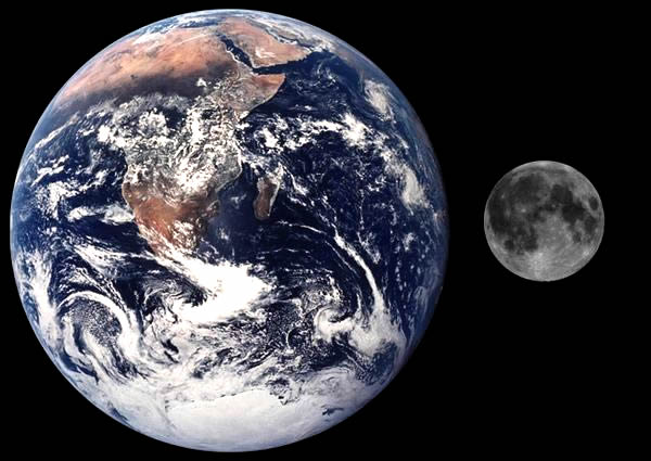 地球と月