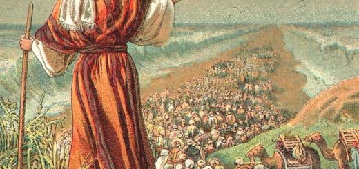 モーセに率いられ紅海を渡るイスラエル人
